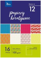 Papiery kreatywne A4 zestaw nr 12 KB030-12, Tetis