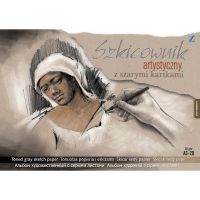 Szkicownik artystyczny A3 20k. 80g/m2 z szarymi kartkami, Kreska