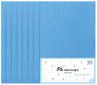 Filc dekoracyjny op. 8 szt. niebieski jasny, Interdruk