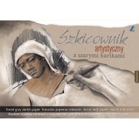 Szkicownik artystyczny A4 20k. 80g/m2 z szarymi kartkami, Kreska