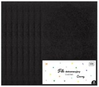 Filc dekoracyjny op. 8 szt. czarny, Interdruk