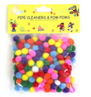 Pomponiki dekoracyjne 1cm multikolor