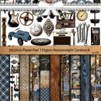 Papier craft 15 szt/kpl 20*20 cm steampunk