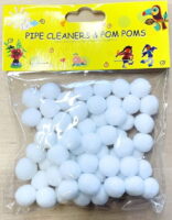 Pomponiki dekoracyjne białe