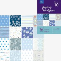 Papiery kreatywne 16 ark. 100 g/m2 zeszyt nr 10 KB030-10, Tetis