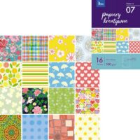 Papiery kreatywne 16 ark. 100 g/m2 zeszyt nr 07 KB030-07, Tetis