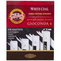 Węgiel prasowany 12mm 8694 mix 4szt, Koh-I-NOOR