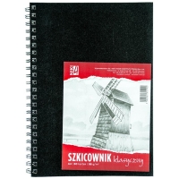 Blok szkicowy A4 80k. 98g,spirala po długim boku, Koh-I-Noor